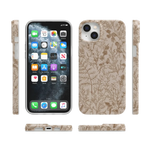 Beige Garden | Neutral Floral Case iPhone Case get.casely 