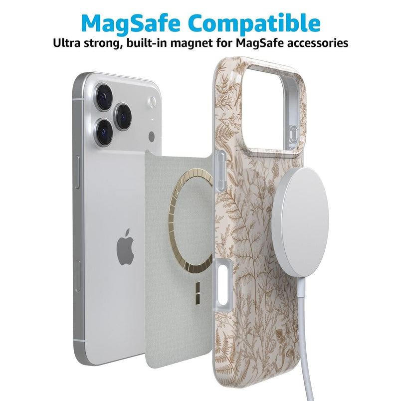 Beige Garden | Neutral Floral Case iPhone Case get.casely 