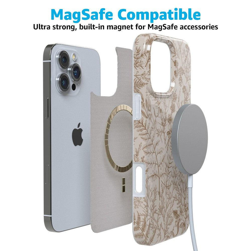 Beige Garden | Neutral Floral Case iPhone Case get.casely 