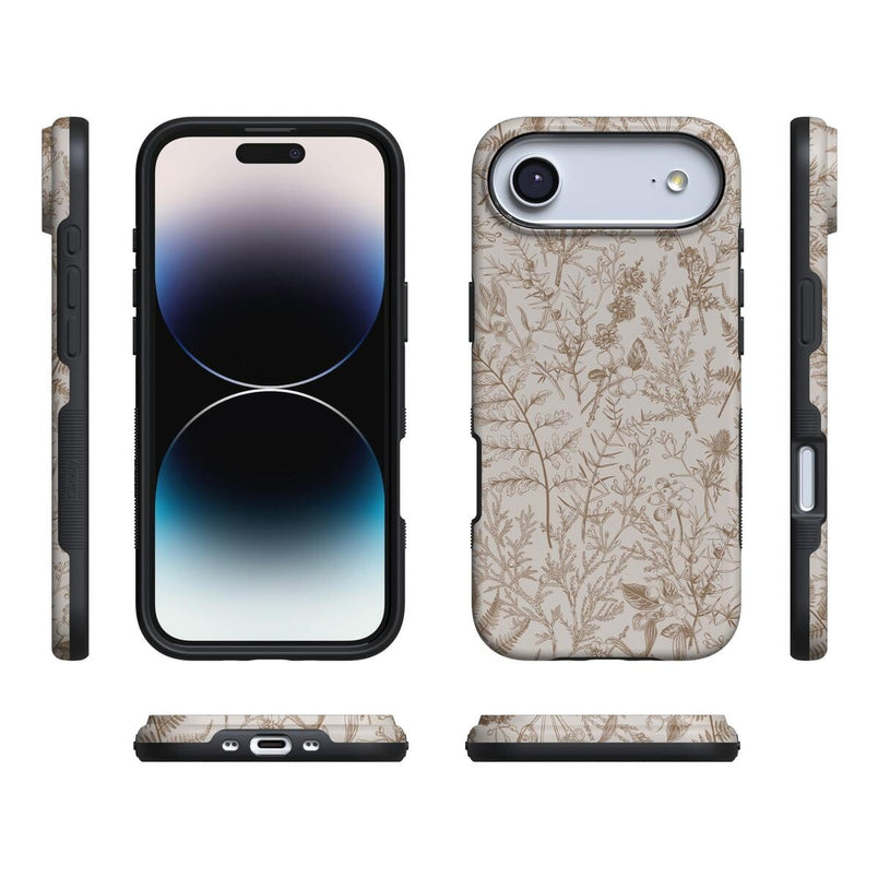 Beige Garden | Neutral Floral Case iPhone Case get.casely 