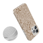 Beige Garden | Neutral Floral Case iPhone Case get.casely 