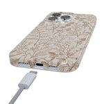 Beige Garden | Neutral Floral Case iPhone Case get.casely 