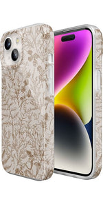 Beige Garden | Neutral Floral Case iPhone Case get.casely 