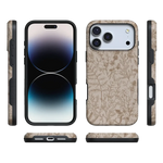 Beige Garden | Neutral Floral Case iPhone Case get.casely