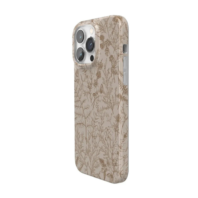 Beige Garden | Neutral Floral Case iPhone Case get.casely 