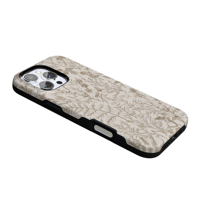 Beige Garden | Neutral Floral Case iPhone Case get.casely 