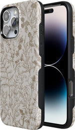 Beige Garden | Neutral Floral Case iPhone Case get.casely 