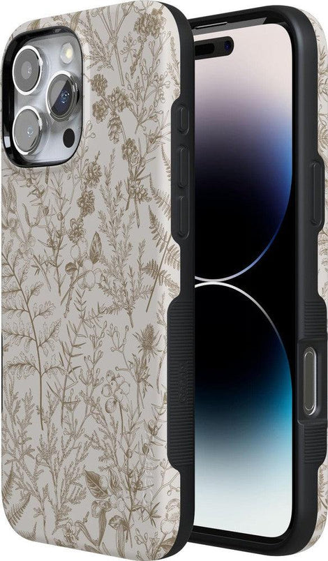 Beige Garden | Neutral Floral Case iPhone Case get.casely 