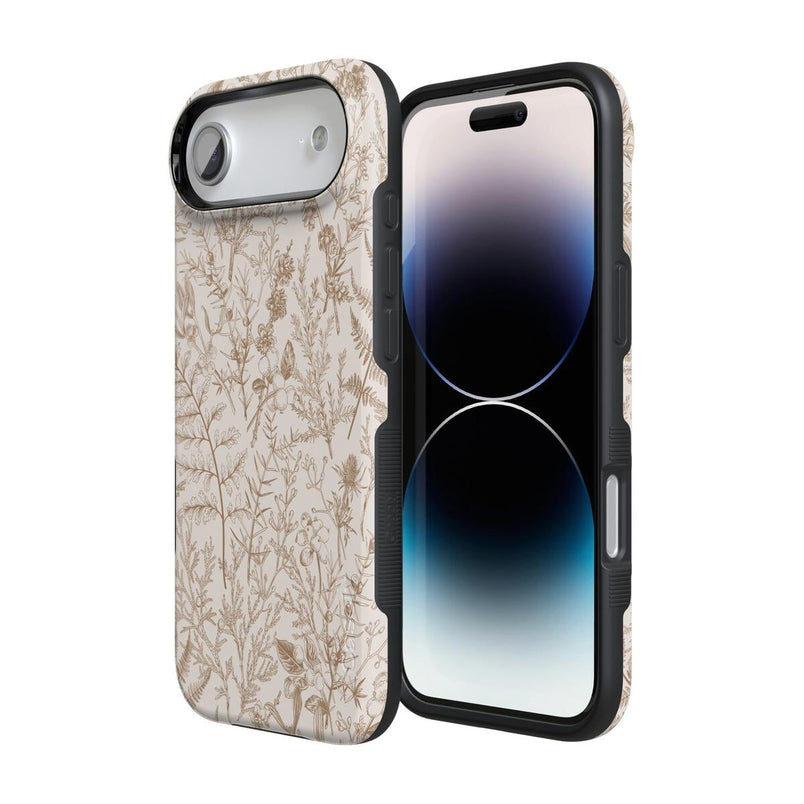 Beige Garden | Neutral Floral Case iPhone Case get.casely 