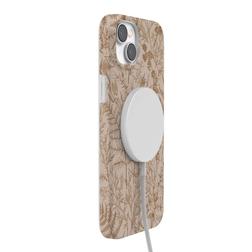Beige Garden | Neutral Floral Case iPhone Case get.casely 