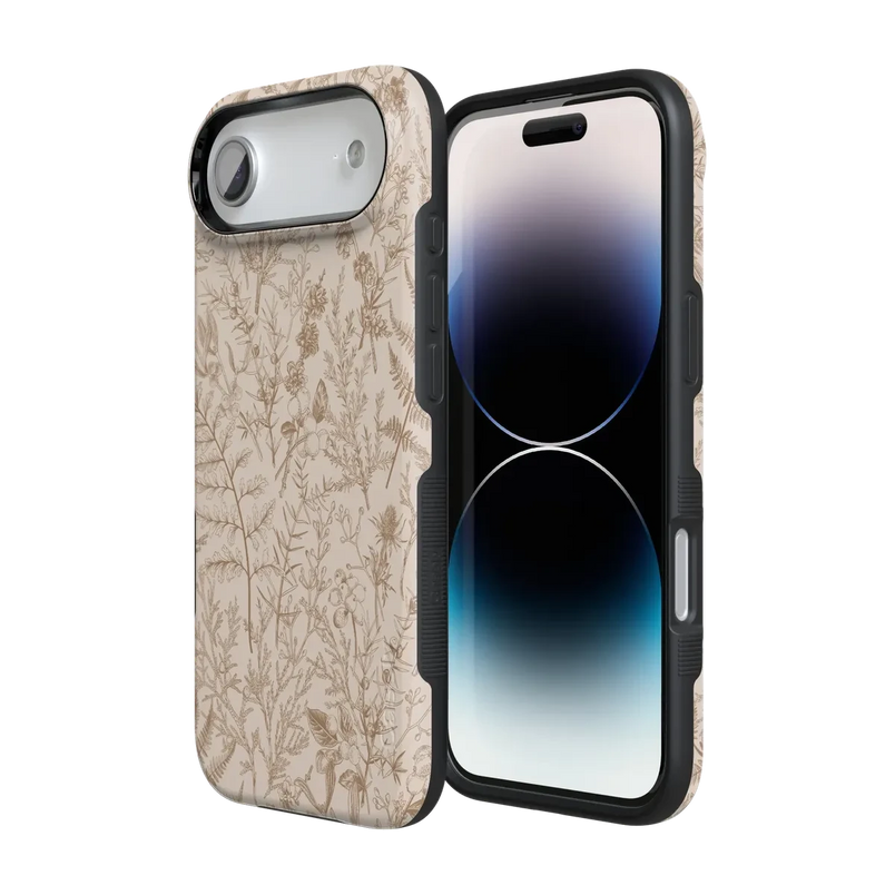 Beige Garden | Neutral Floral Case iPhone Case get.casely 