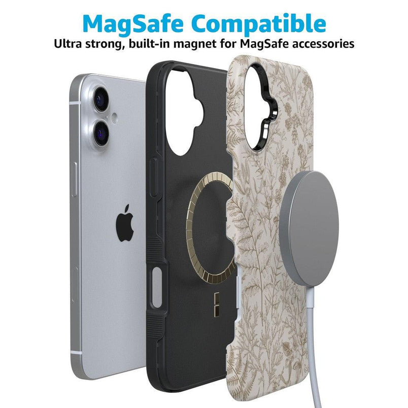 Beige Garden | Neutral Floral Case iPhone Case get.casely 