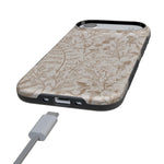 Beige Garden | Neutral Floral Case iPhone Case get.casely 
