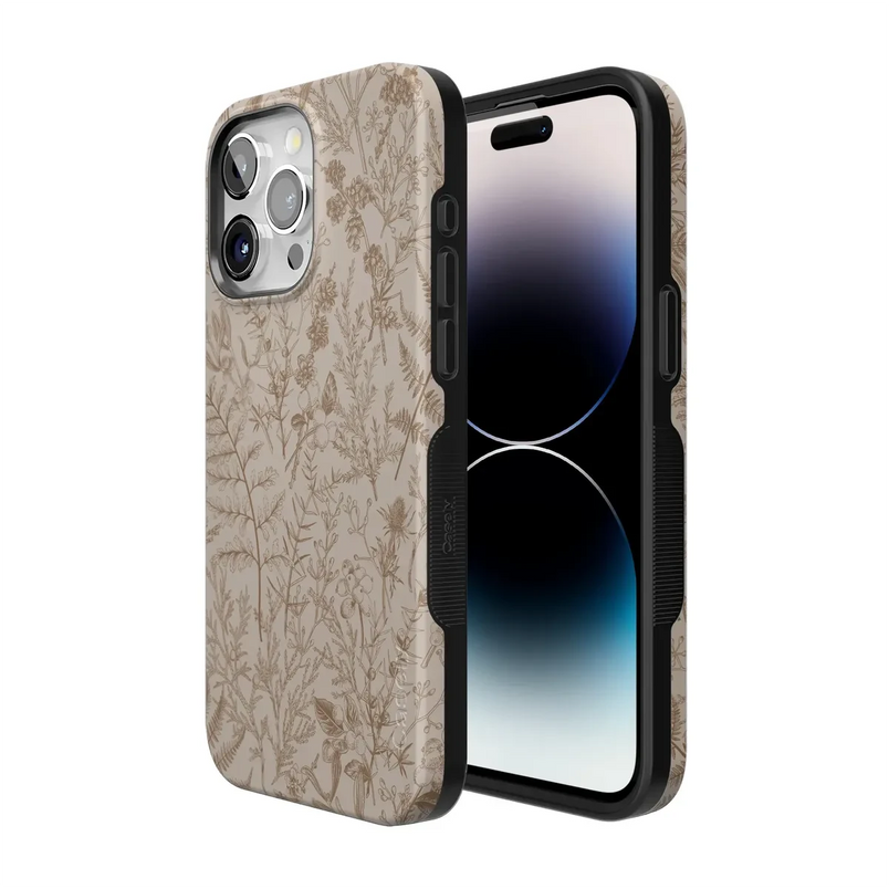Beige Garden | Neutral Floral Case iPhone Case get.casely 