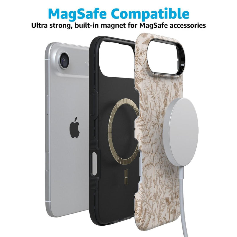 Beige Garden | Neutral Floral Case iPhone Case get.casely 