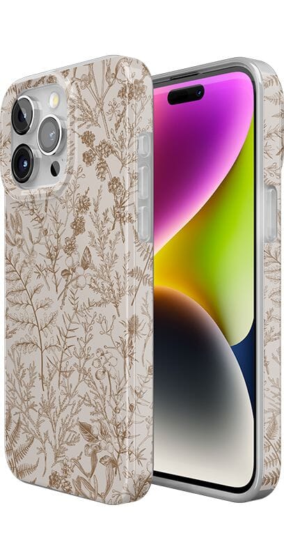 Beige Garden | Neutral Floral Case iPhone Case get.casely 