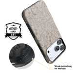 Beige Garden | Neutral Floral Case iPhone Case get.casely