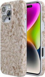 Beige Garden | Neutral Floral Case iPhone Case get.casely 