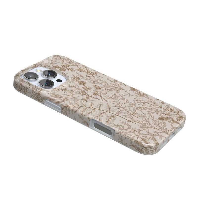 Beige Garden | Neutral Floral Case iPhone Case get.casely 
