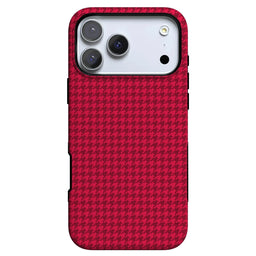 Best Dressed | Red Houndstooth Case iPhone Case get.casely Bold Flex + MagSafe® iPhone 18 Pro Max 