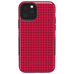 Best Dressed | Pink Houndstooth Case iPhone Case get.casely Bold iPhone 11 Pro Max