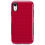 Best Dressed | Pink Houndstooth Case iPhone Case get.casely Bold iPhone XR 