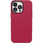 Best Dressed | Pink Houndstooth Case iPhone Case get.casely Bold + MagSafe® iPhone 14 Pro Max