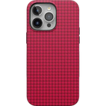 Best Dressed | Pink Houndstooth Case iPhone Case get.casely Bold + MagSafe® iPhone 15 Pro