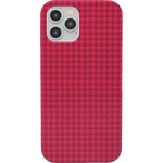 Best Dressed | Pink Houndstooth Case iPhone Case get.casely Classic iPhone 12 Pro Max