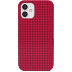 Best Dressed | Pink Houndstooth Case iPhone Case get.casely Classic iPhone 12