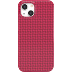 Best Dressed | Pink Houndstooth Case iPhone Case get.casely Classic iPhone 13 Mini