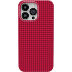 Best Dressed | Pink Houndstooth Case iPhone Case get.casely Classic + MagSafe® iPhone 14 Pro Max
