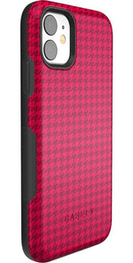 Best Dressed | Pink Houndstooth Case iPhone Case get.casely 
