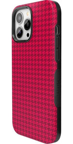 Best Dressed | Pink Houndstooth Case iPhone Case get.casely 