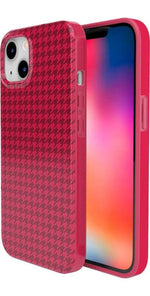 Best Dressed | Pink Houndstooth Case iPhone Case get.casely 