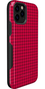 Best Dressed | Pink Houndstooth Case iPhone Case get.casely 