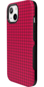 Best Dressed | Pink Houndstooth Case iPhone Case get.casely 