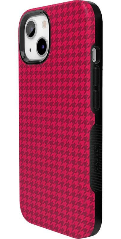 Best Dressed | Pink Houndstooth Case iPhone Case get.casely 