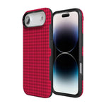 Best Dressed | Red Houndstooth Case iPhone Case get.casely 