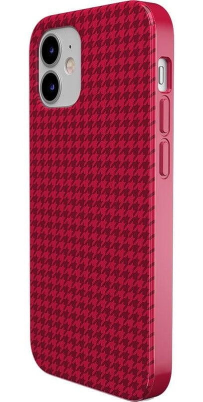 Best Dressed | Pink Houndstooth Case iPhone Case get.casely 