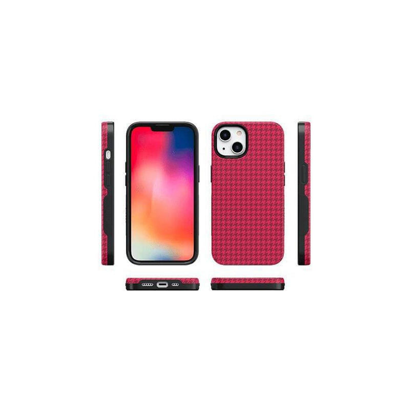 Best Dressed | Pink Houndstooth Case iPhone Case get.casely 