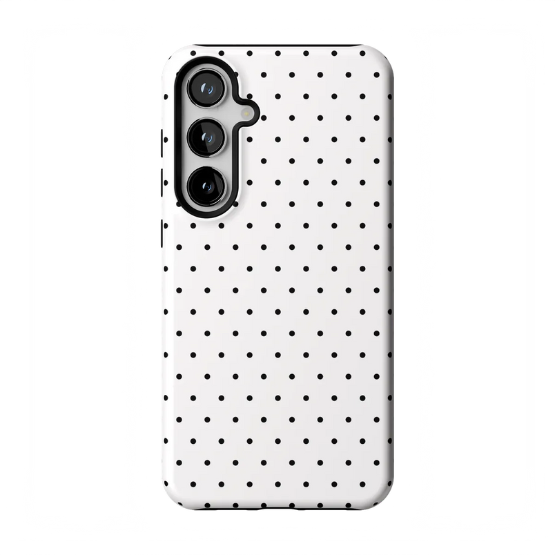On the Dot | White Polka Dot Case