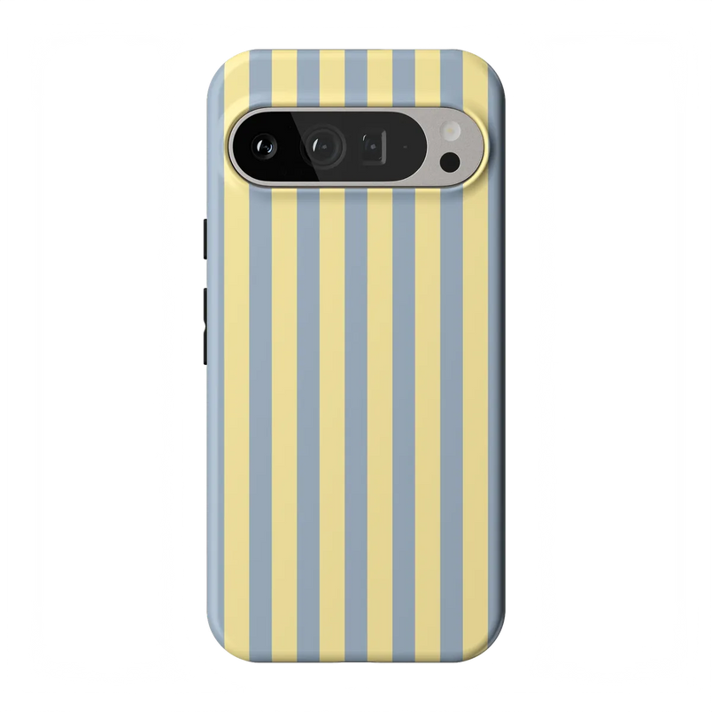 Coastline Stripes | Blue & Yellow Case - Google Pixel 9 Pro XL