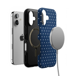 On the Dot | Navy Polka Dot Case
