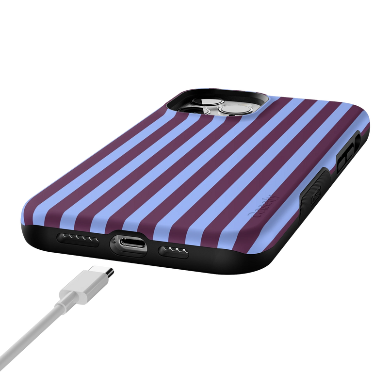 Perfect Stripes | Purple & Blue Stripes Case