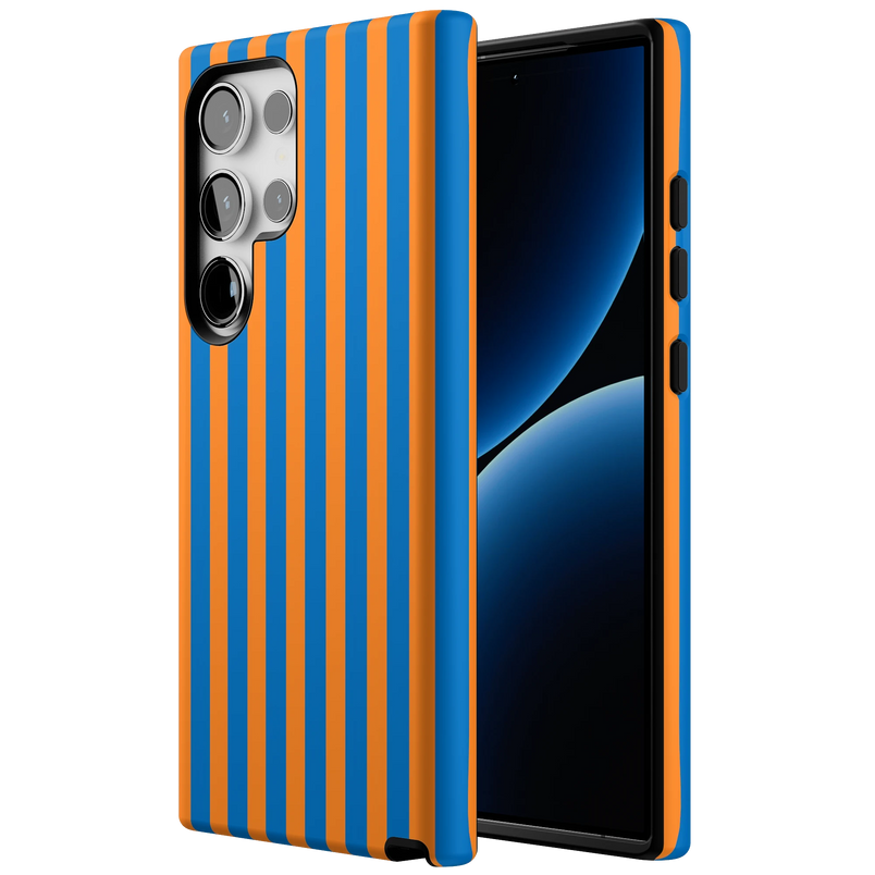 Go New York | Blue & Orange Stripes Case