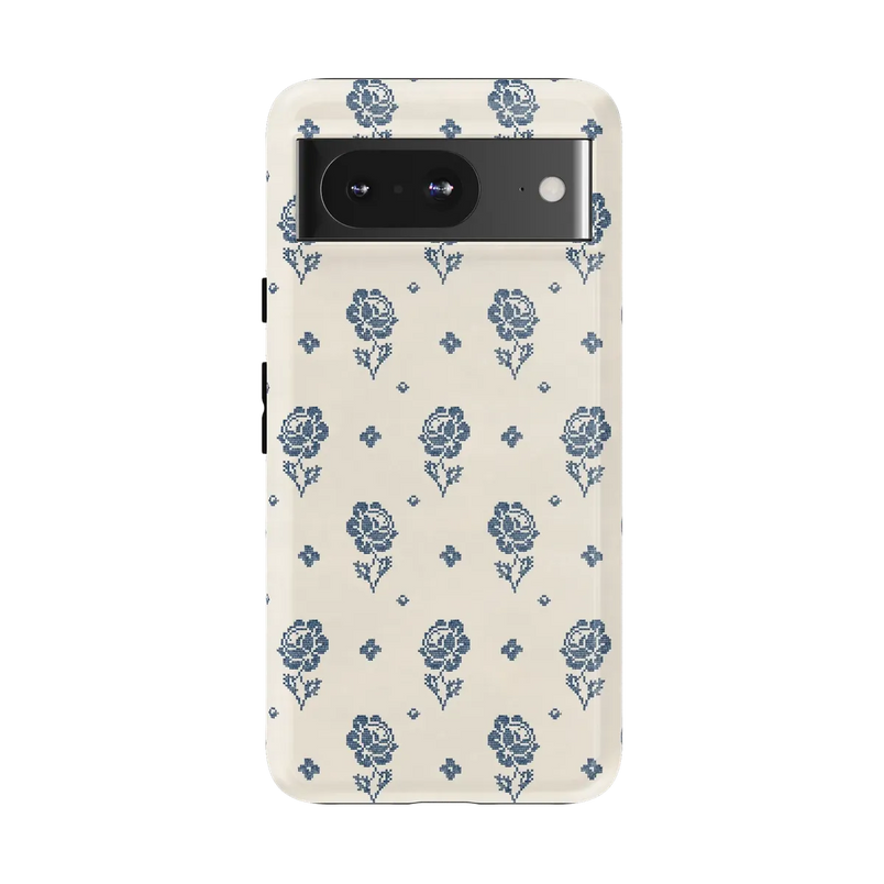 Seaside Stitch | Vintage Roses Case - Google Pixel 8