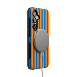 Go New York | Blue & Orange Stripes Case