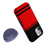 Storm Warning | Black & Red Stripes Case