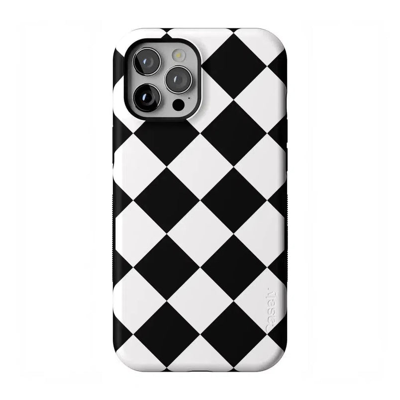Black Checkerboard | High Contrast Design Case Phone Case Casetry Bold Flex + MagSafe® iPhone 12 Pro Max